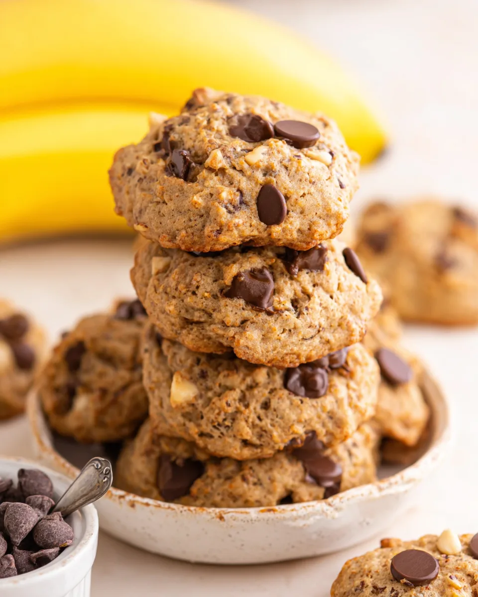 Best Banana Peanut Butter Oatmeal Cookies Recipe!