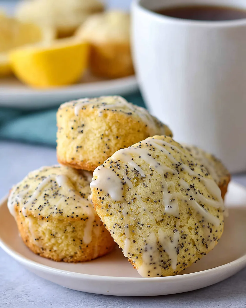 Delicious Healthy Lemon Poppyseed Protein Muffins!