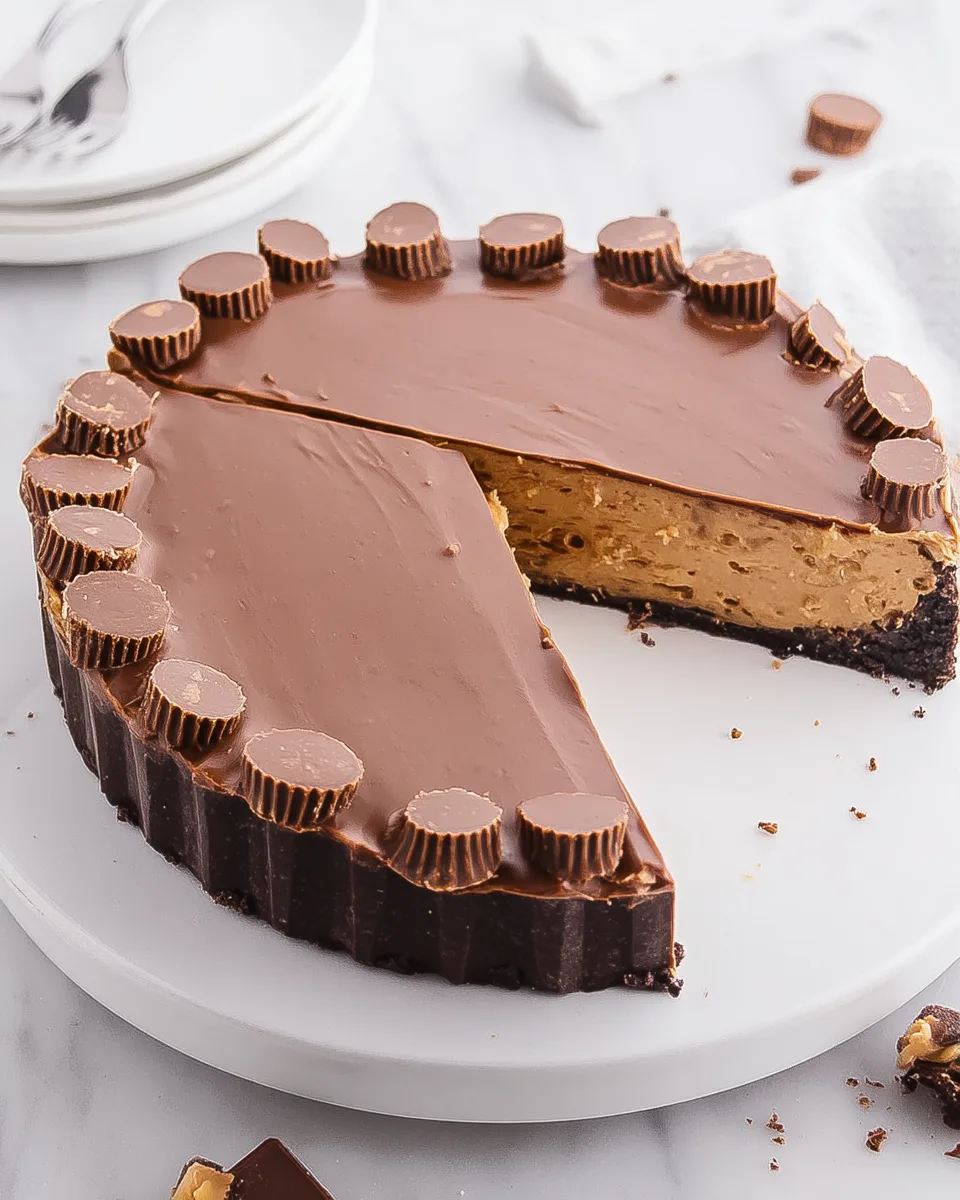 Delicious Homemade Reese's Peanut Butter Cup Pie