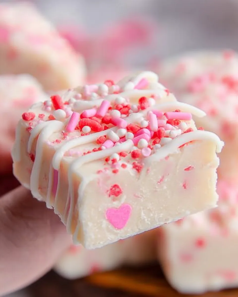 Delicious Sweetheart Sugar Cookie Fudge Bites Treat