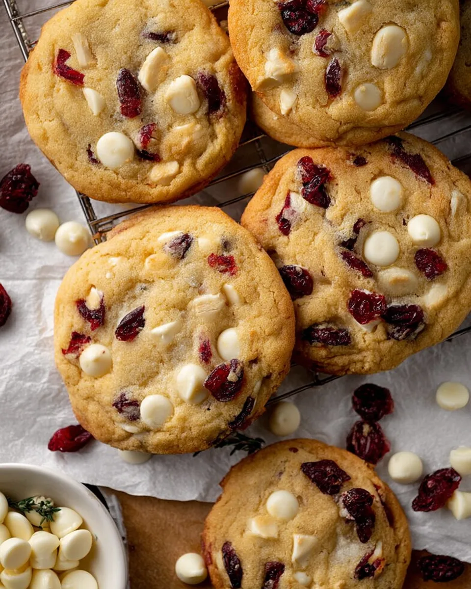 Delicious White Chocolate Cranberry Cookies Recipe