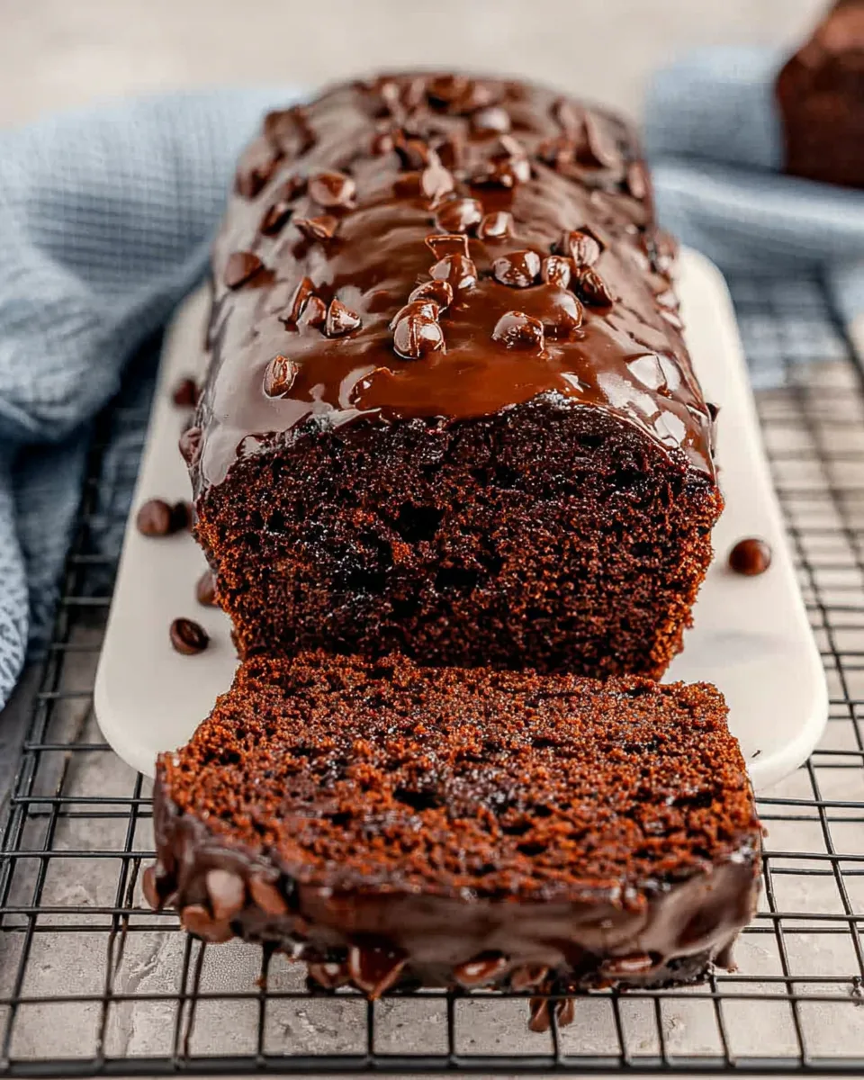 Easy & Delicious Double Chocolate Loaf Cake Recipe