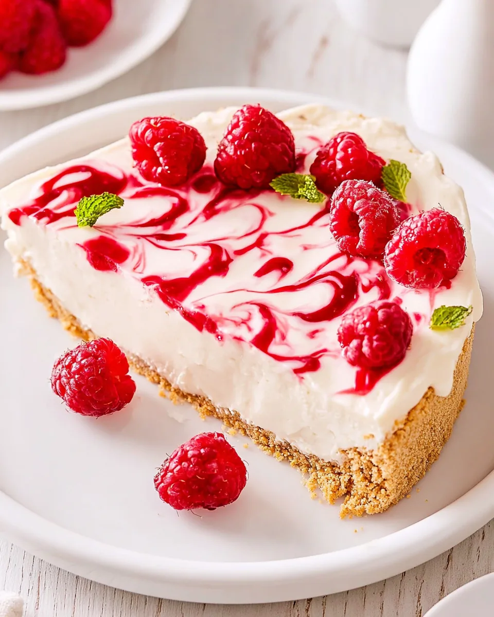 Easy Delicious No Bake Raspberry Cheesecake Recipe