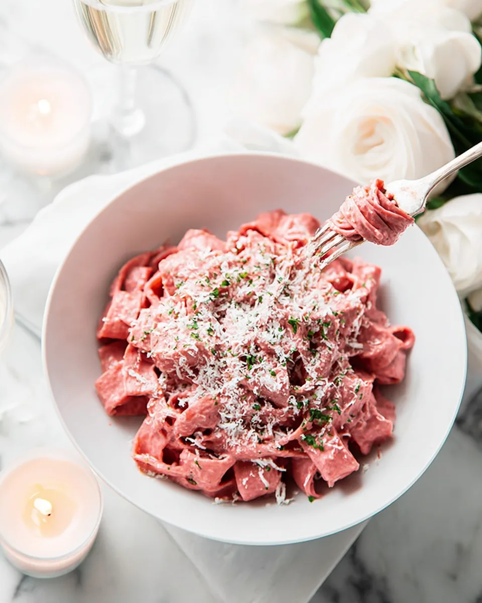 Easy Dinner Recipe: Blushing Beet Pasta for Two