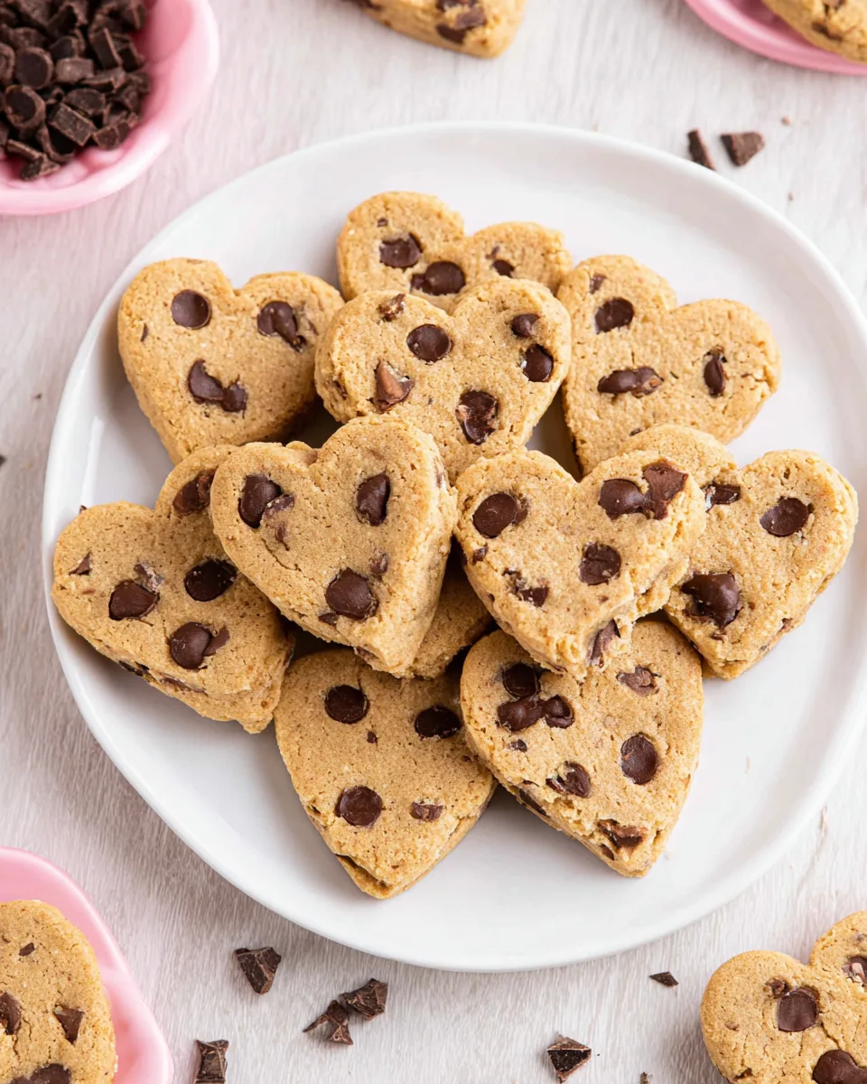 Easy Heart-Shaped Chocolate Chip Cookies Recipe