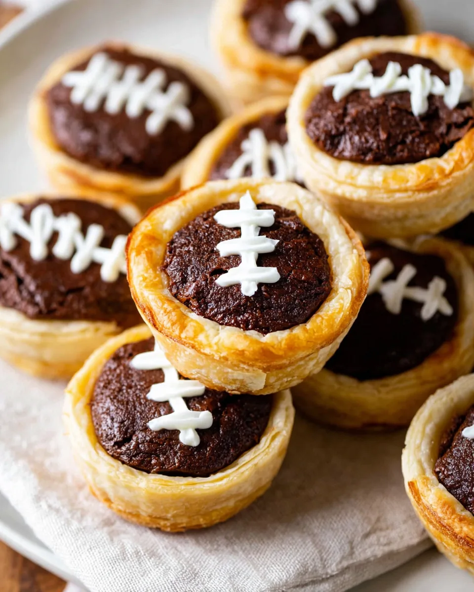 Easy Mini Brownie Football Pies: Quick Recipe Now!