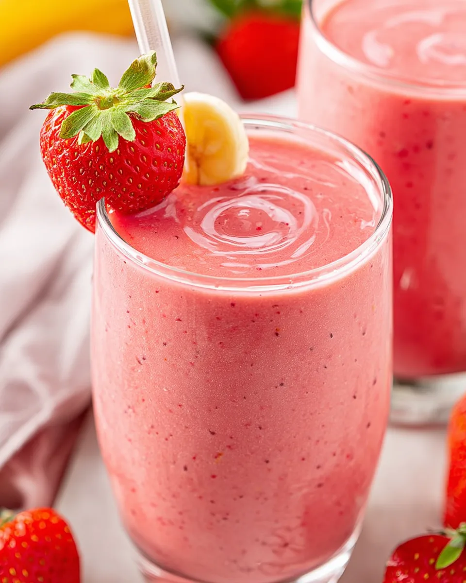 Easy Strawberry Banana Smoothie Recipe To Make Now