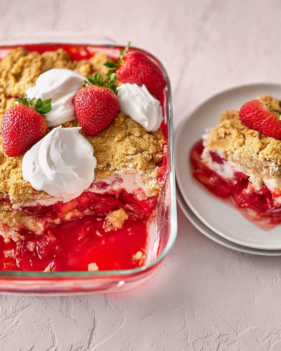 Easy Strawberry Cheesecake Dump Cake: No-Fuss Dessert