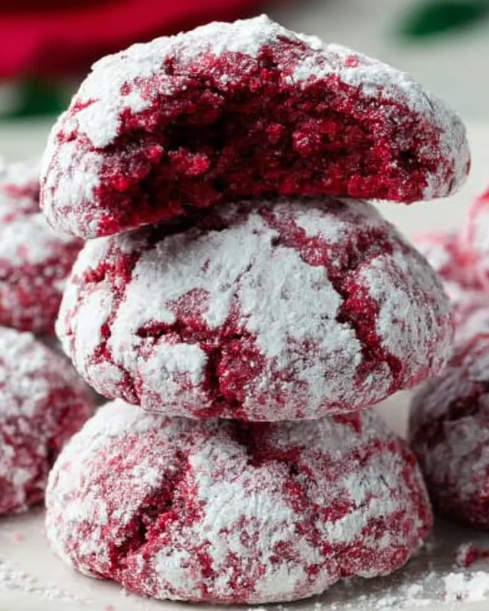 Easy Velvety Valentine Crinkle Cookies Recipe Now!