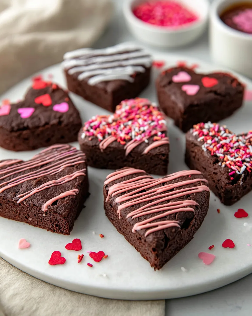 Fudgy Valentine's Heart Brownies: The Best Recipe!