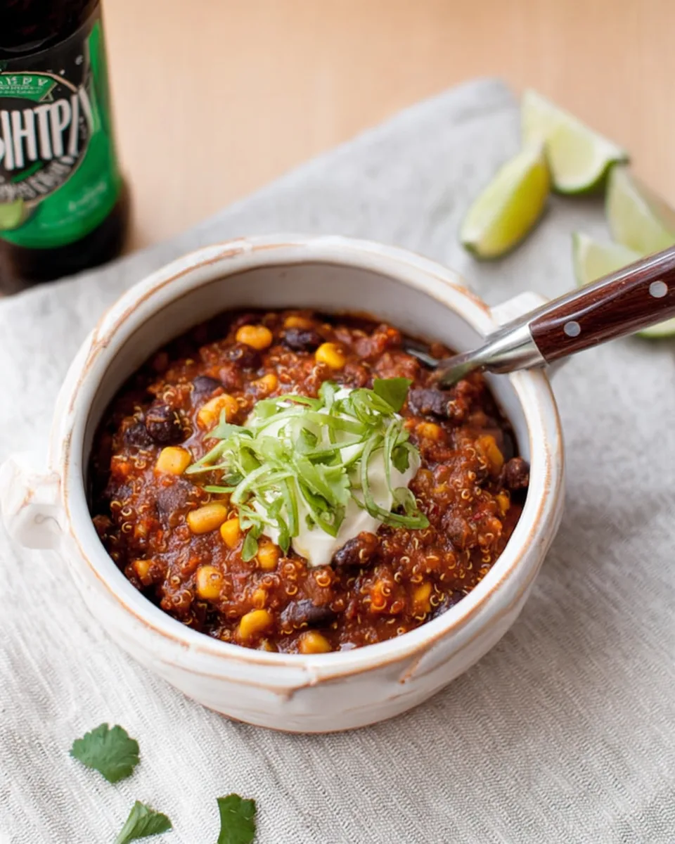 Hearty Slow Cooker Quinoa Chili Recipe for Dinner