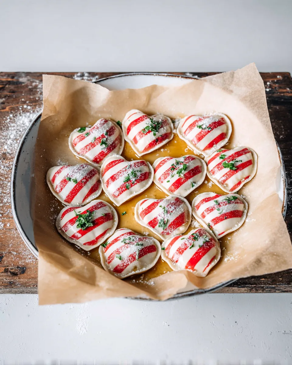 Homemade Sweetheart Herbed Cheese Ravioli Recipe
