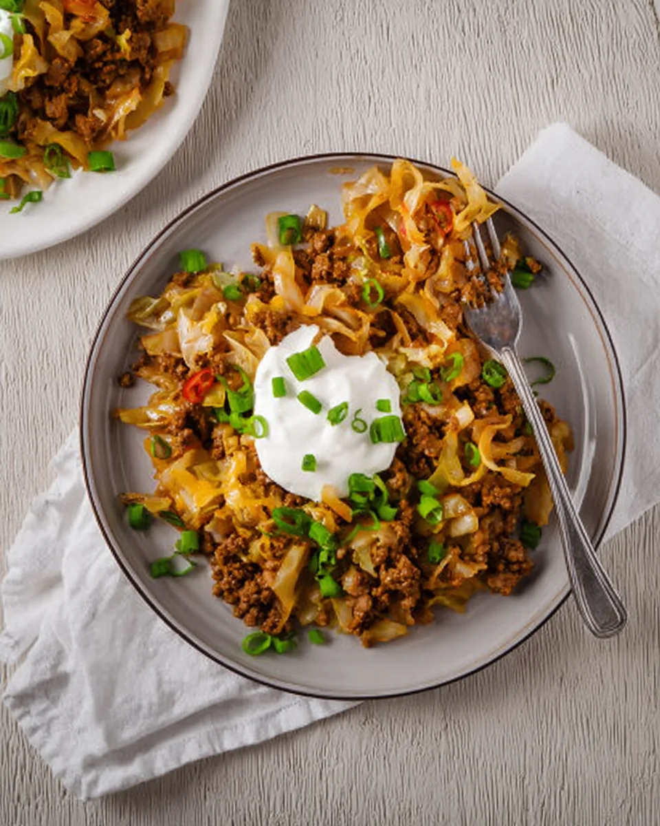 Keto Cabbage Taco Skillet Meal: Easy Delicious Recipe
