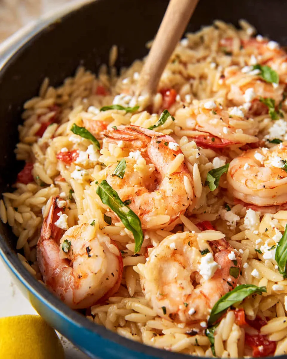 Lemony Shrimp & Orzo Skillet: Zesty Quick Meal!