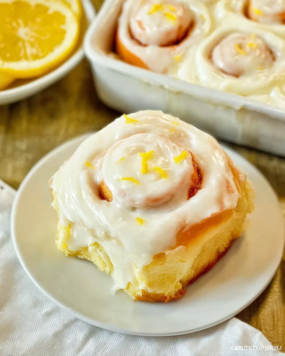 Light & Zesty Lemon Sweet Rolls - Easy Recipe