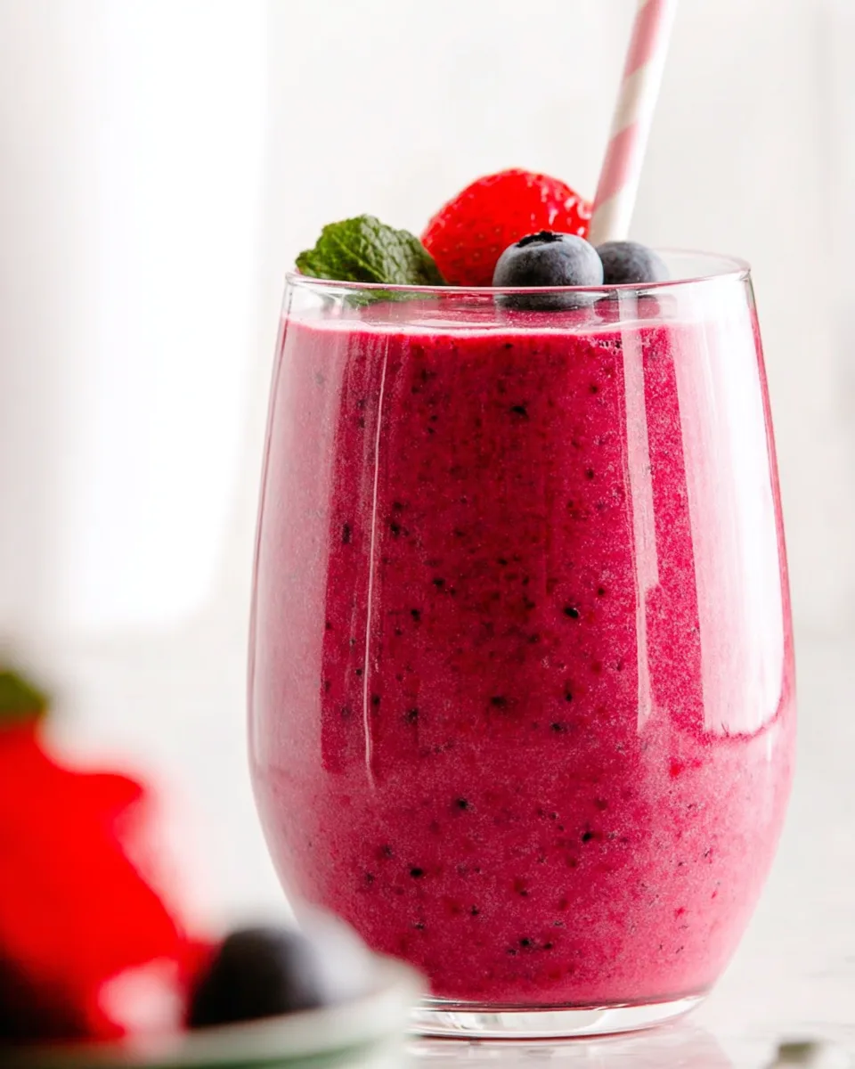 Make a Berry Delicious Mixed Berry Smoothie Recipe!