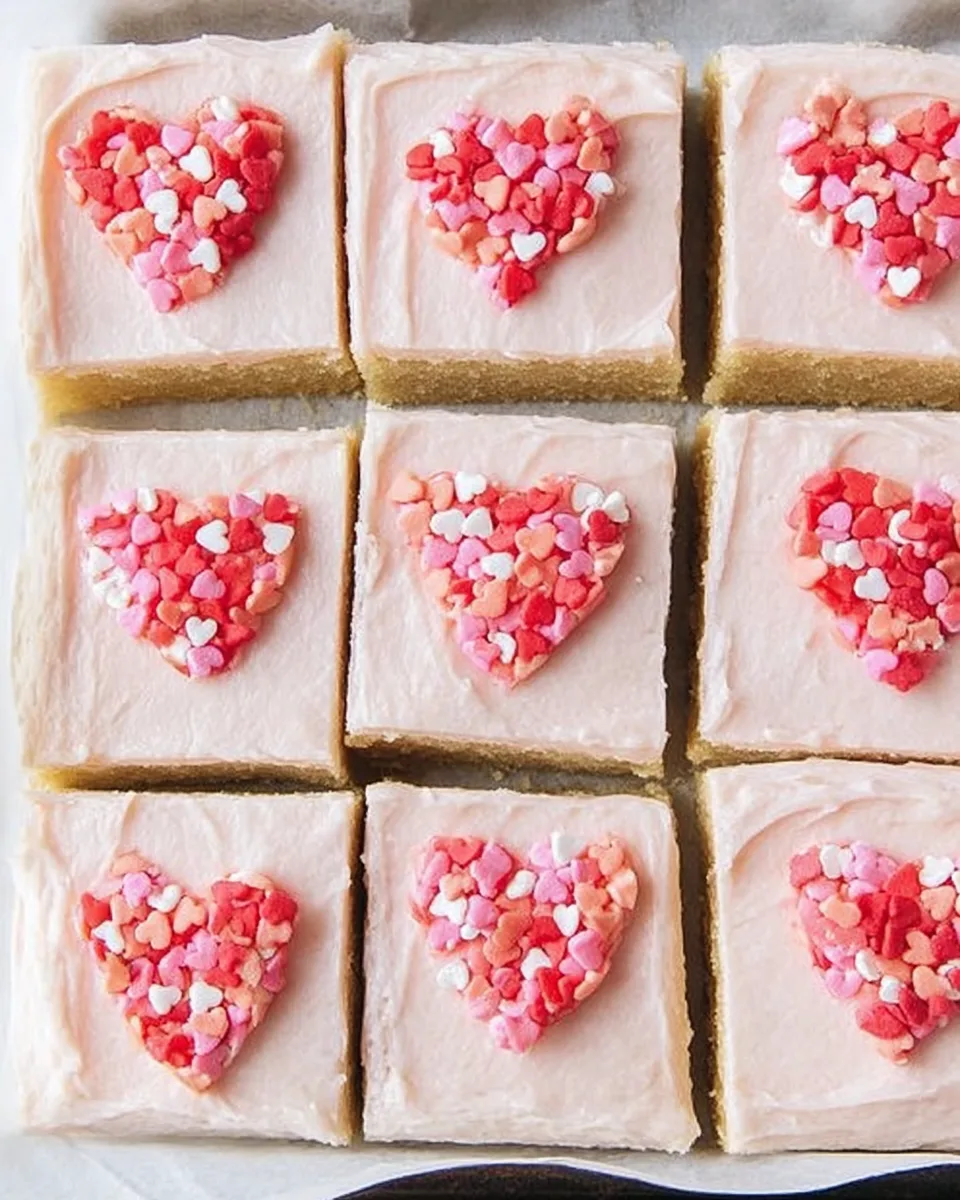 Perfect Valentine's Sweetheart Cookie Bars Recipe!
