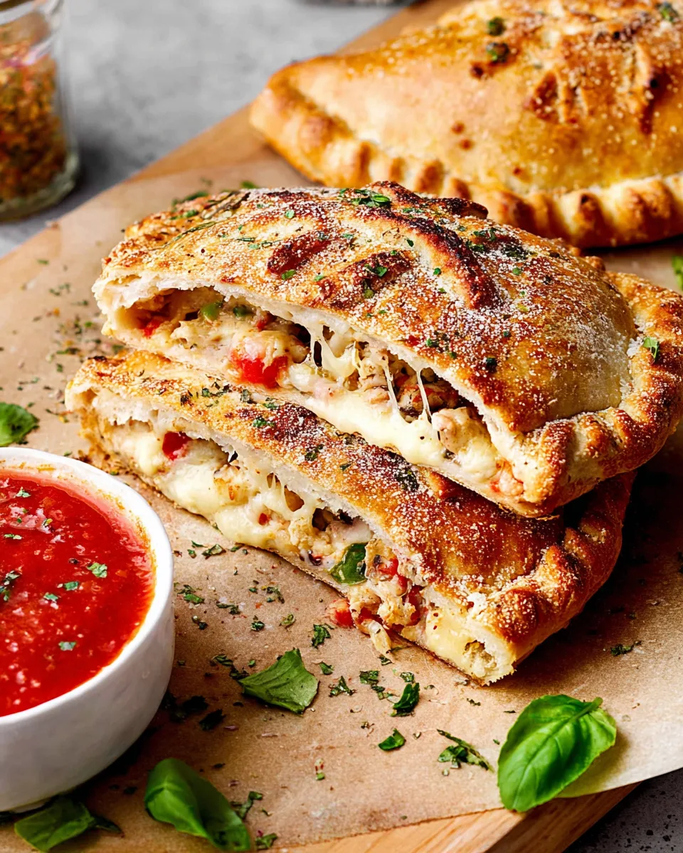 Quick & Simple Easy Cheesy Calzone Pockets Recipe