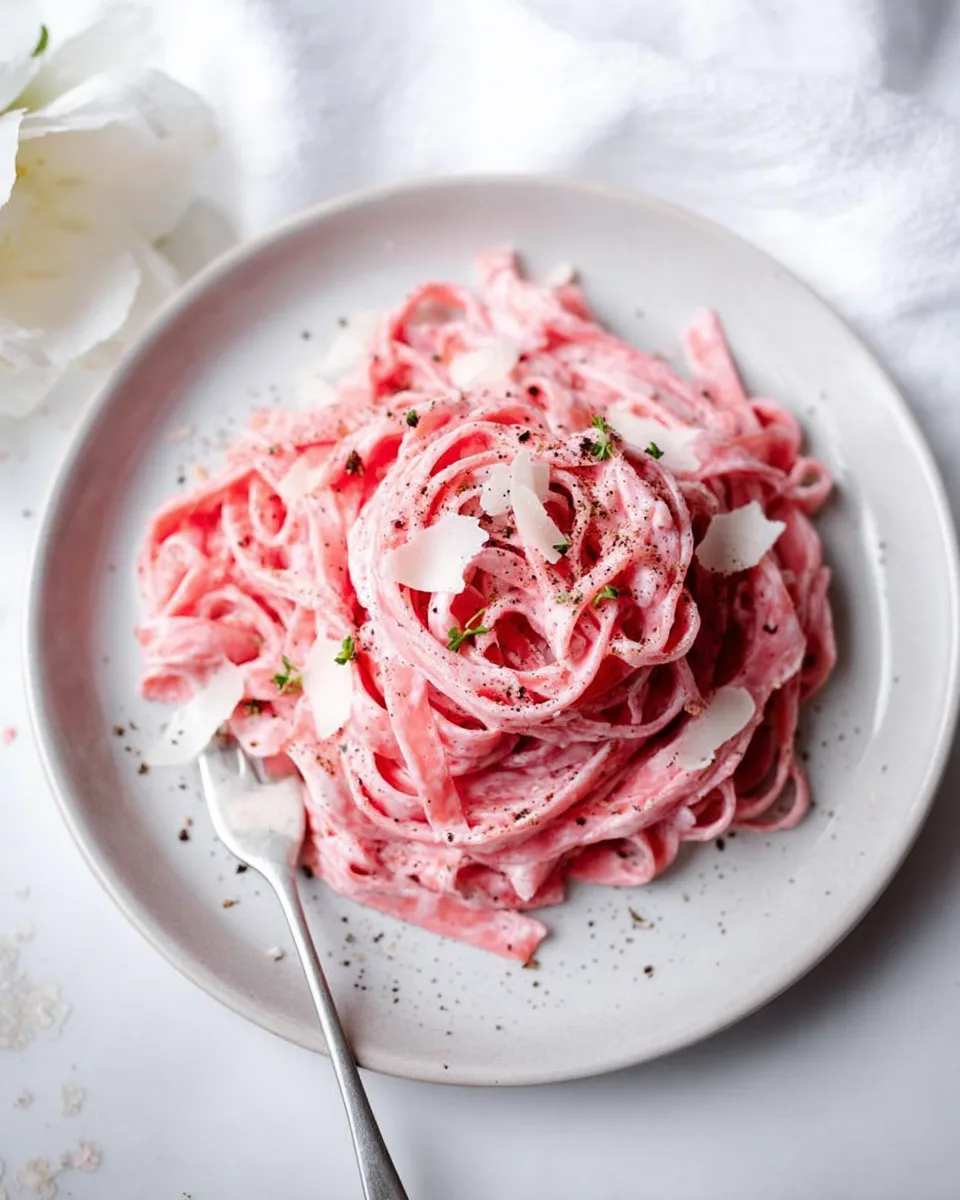 Romantic Pink Cacio e Pepe: Perfect Date Night Meal!