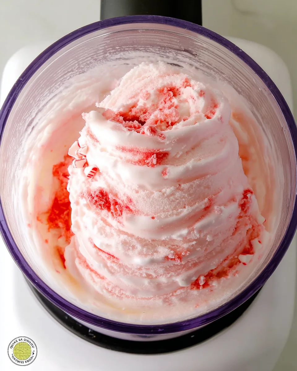 Romantic White Choc Peppermint Swirl Ice Cream!