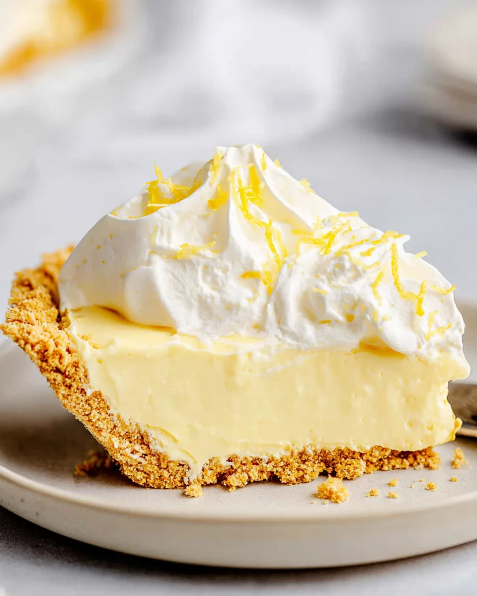 Sunshine Lemon Cream Pie (No Bake!) Recipe!