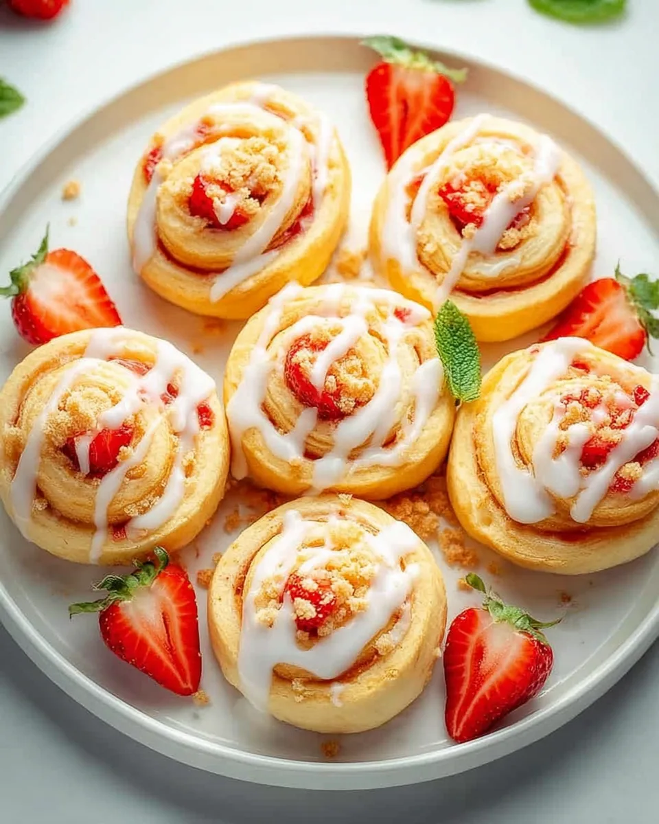 SWEET STRAWBERRY SHORTCAKE CHEESECAKE ROLLS Recipe