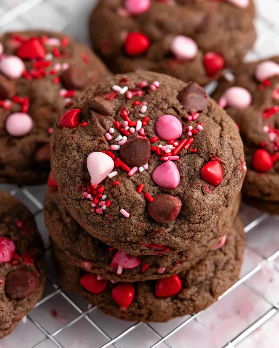 Sweet Valentine's Chocolate Pudding Cookies Recipe!