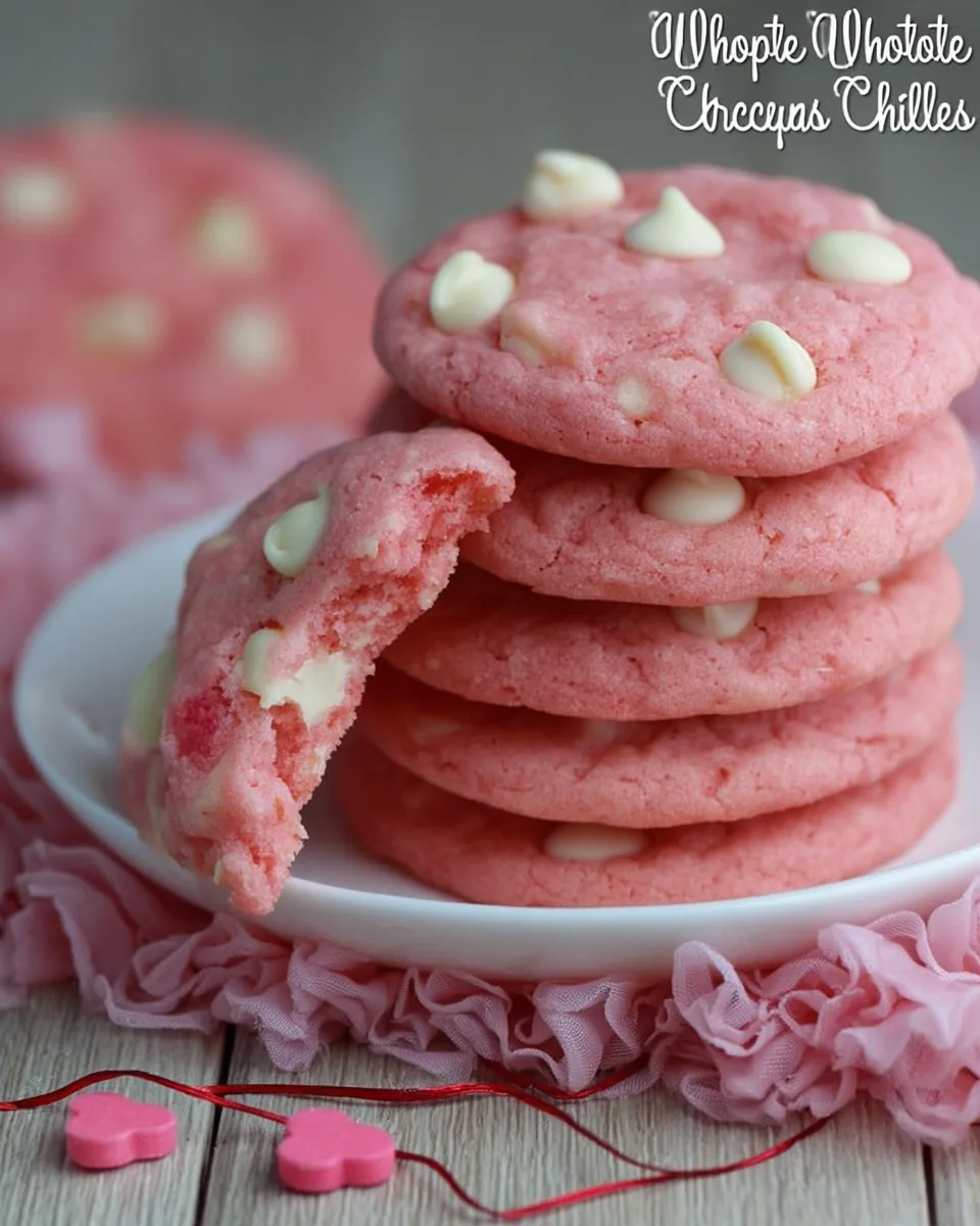 Sweetheart Strawberry White Chocolate Cookies Recipe
