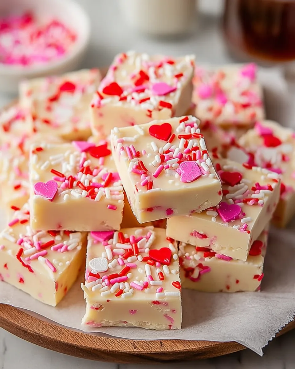 Sweetheart Sugar Cookie Fudge Bites - Easy Recipe!