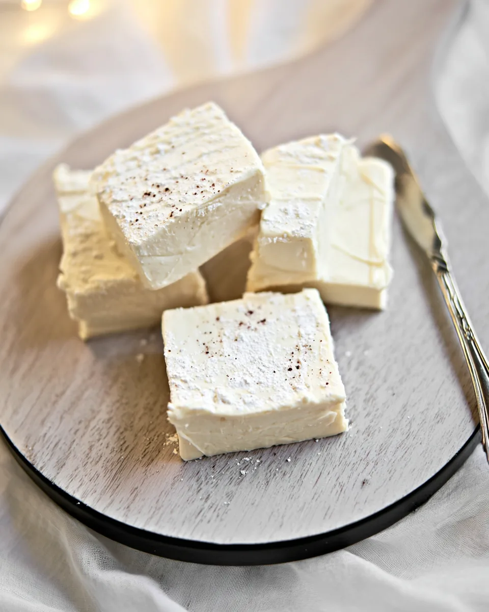 Sweetheart's Keto Eggnog Fudge: Easy Low Carb Treat!