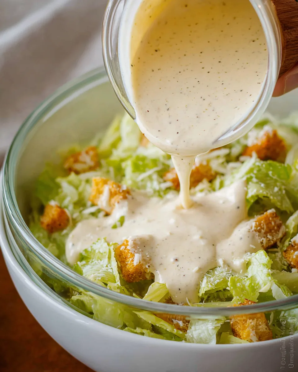 The Best Zesty Homemade Caesar Dressing! Recipe!