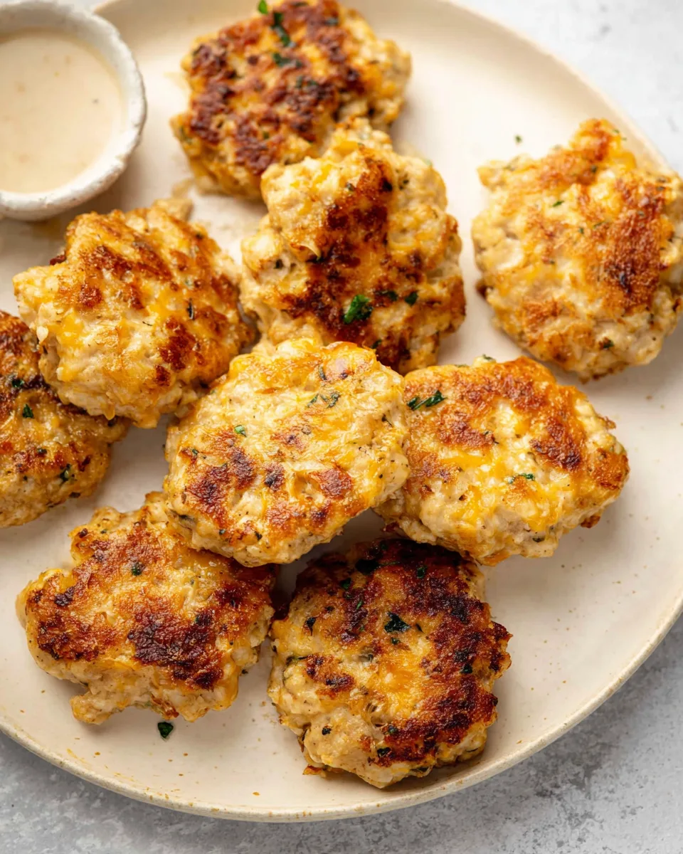 3-Ingredient Ranch Chicken Fritters So Simple!