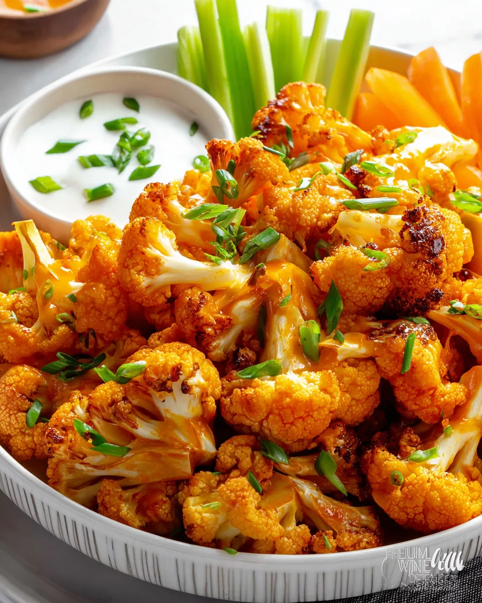Air Fryer Buffalo Cauliflower Bites - Quick Treat