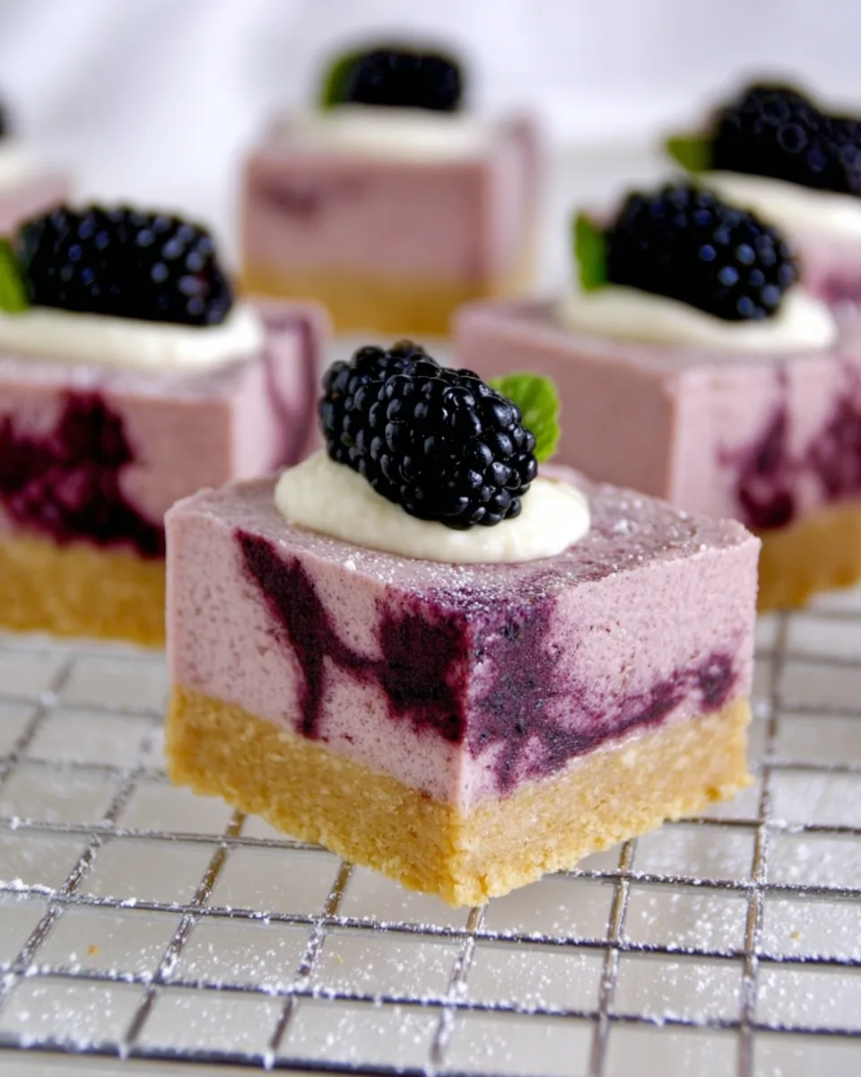 Best Delicious Keto Blackberry Cheesecake Bars Recipe
