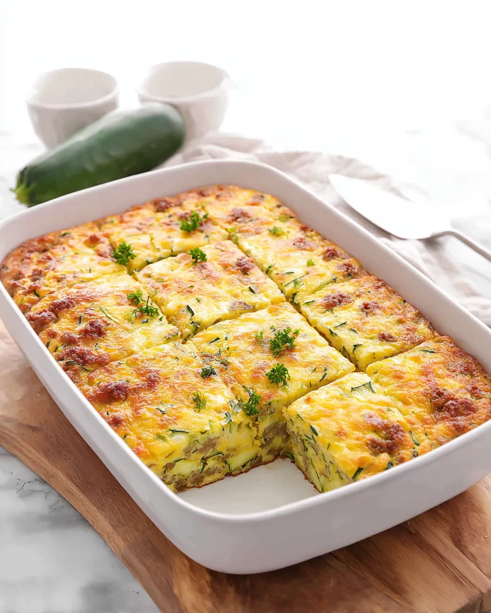 Best Easy Keto Zucchini & Sausage Casserole Recipe