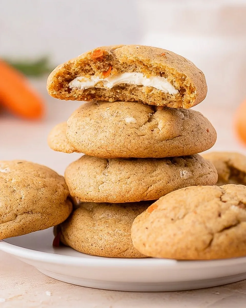Best Easy Wholesome Carrot Cake Stuffed Cookies