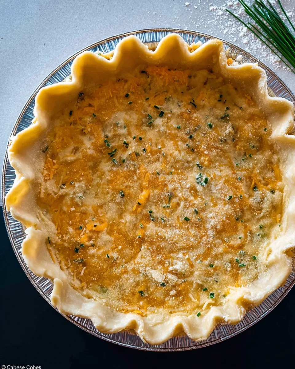 Best Keto Cheddar & Chive Savory Pie Crust Recipe