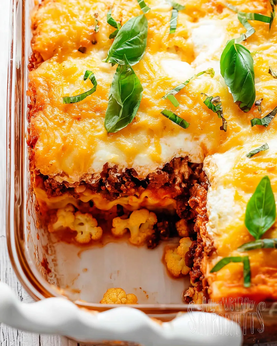 Cauliflower Lasagna: The Best Low-Carb Recipe Idea