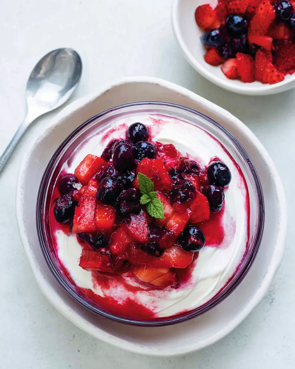 Creamy Berry Delight: Simple Delicious Dessert Recipe