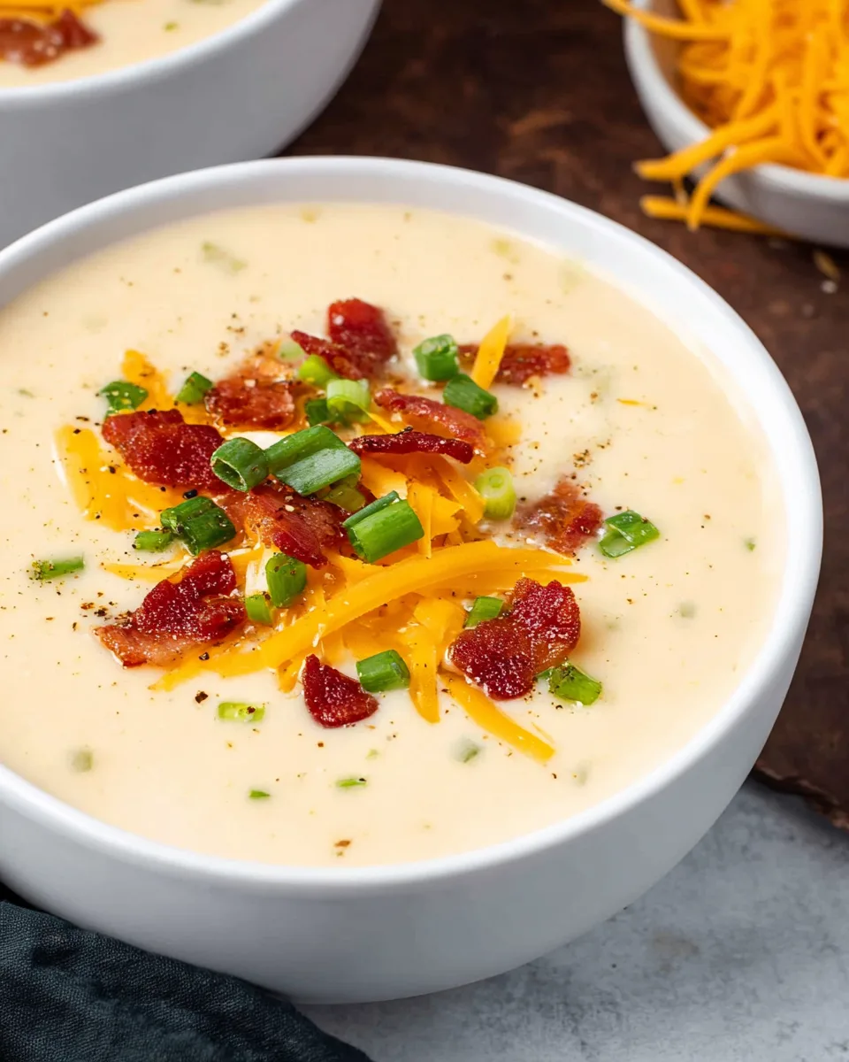 Creamy & Healthy Instant Pot Cauliflower Soup!