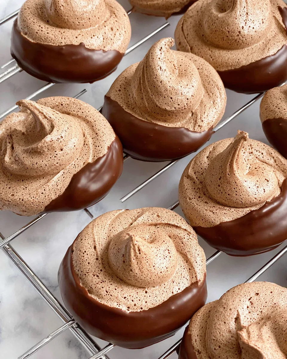 Delicate Mocha Meringue Kisses: Quick & Easy Recipe