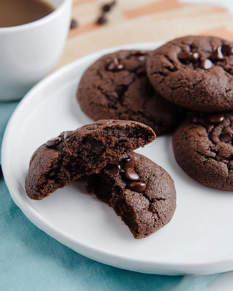 Delicious Double Chocolate Keto Breakfast Cookies