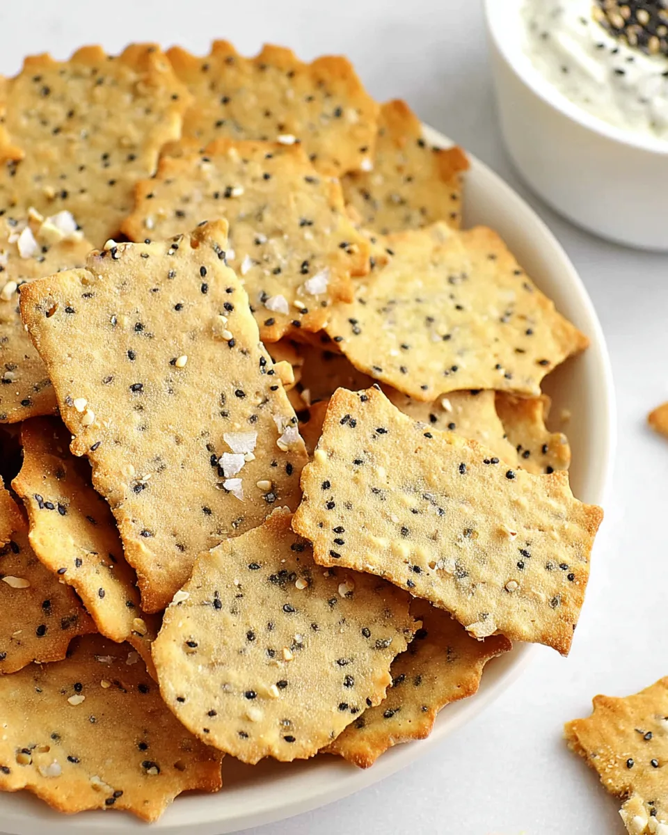 Delicious & Easy Everything Bagel Crackers Recipe!