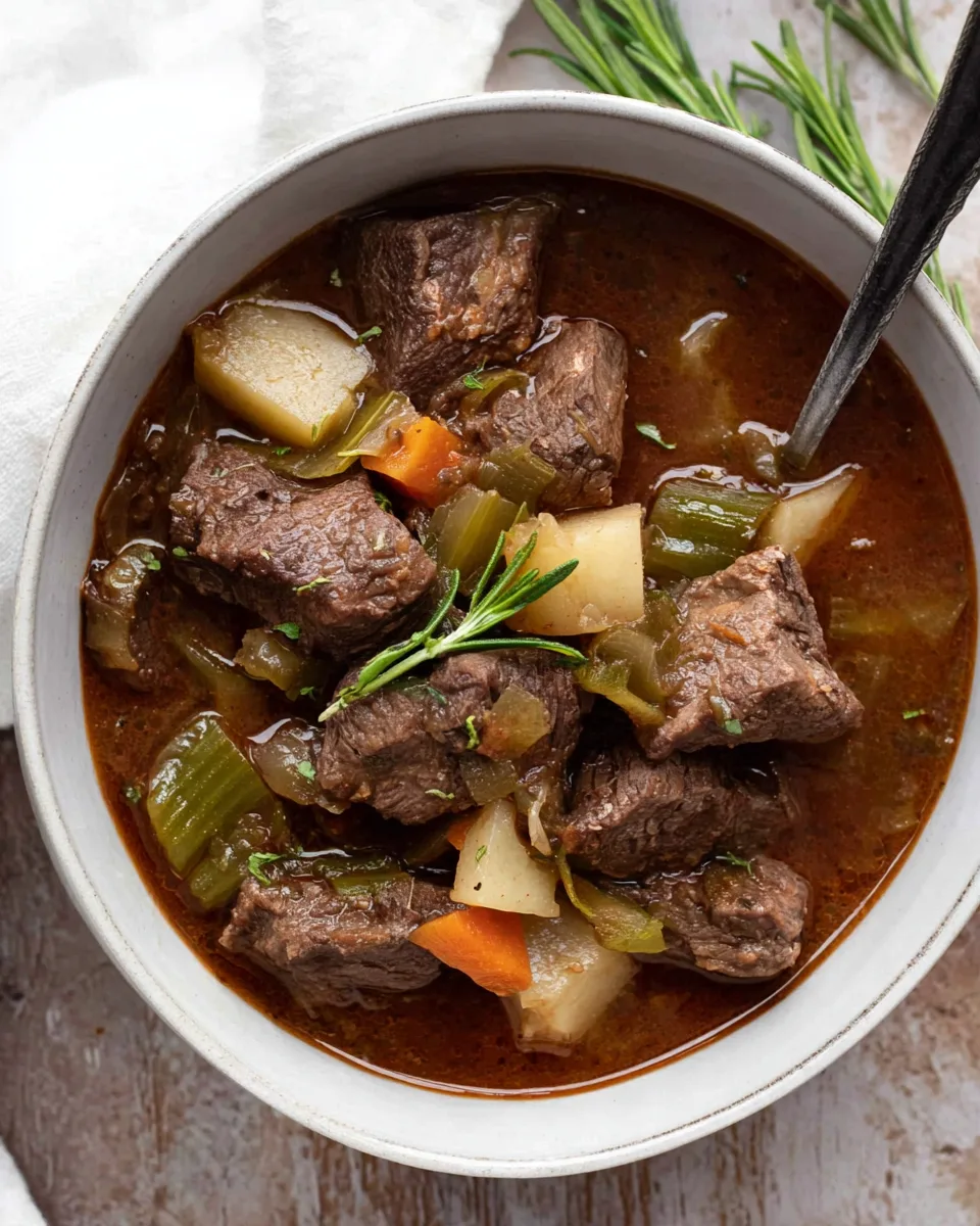 Delicious Hearty Keto Beef Stew: Easy Winter Meal!
