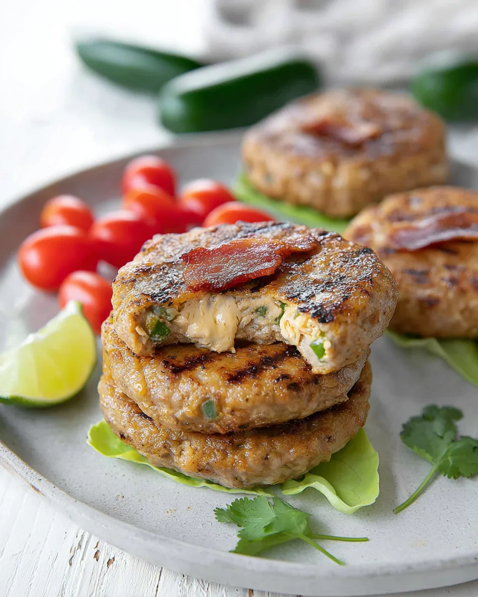 Delicious Jalapeño Popper Turkey Burgers Recipe!