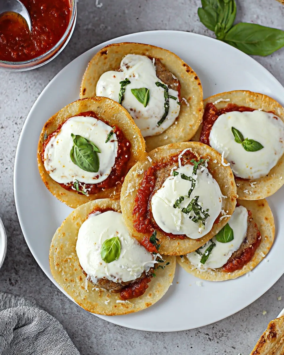 Delicious Keto Chicken Parm Smash Burgers