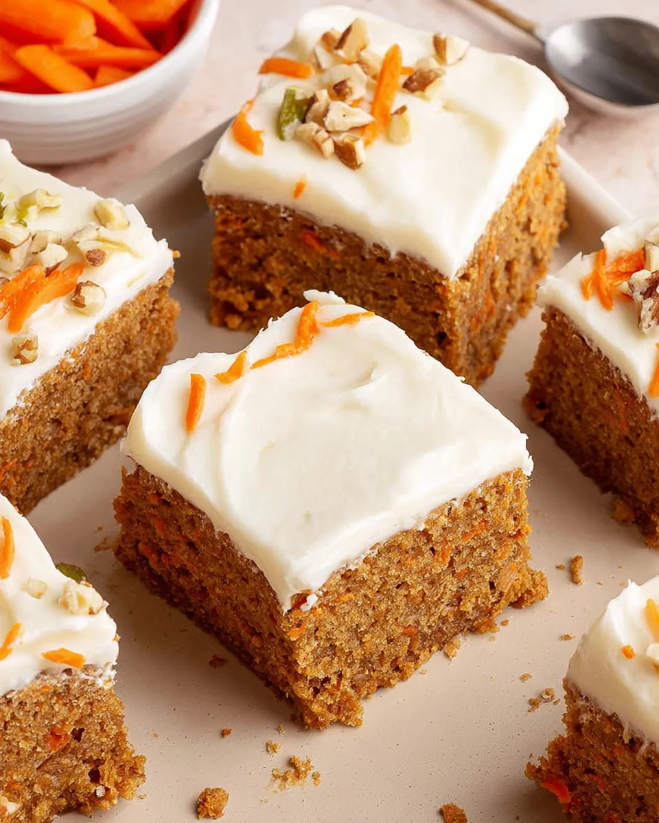 Delicious Wholesome Carrot Cake Snack Bars Recipe