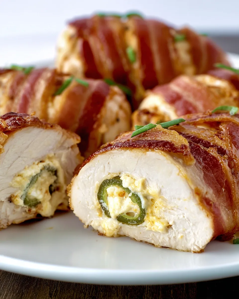 Easy Bacon Wrapped Jalapeño Popper Chicken Recipe