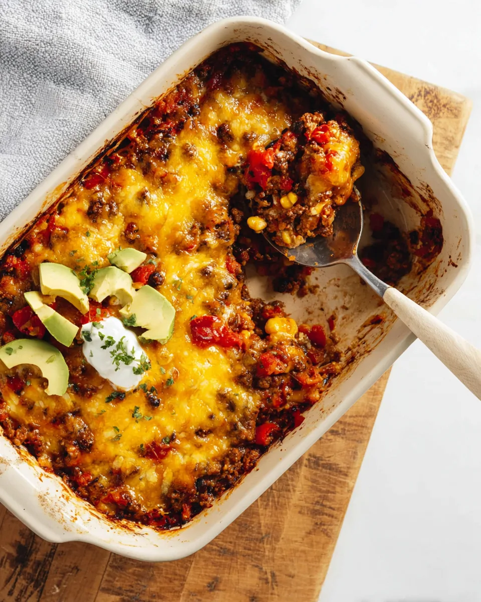 Easy Cheesy Keto Taco Casserole | Low Carb Recipe!