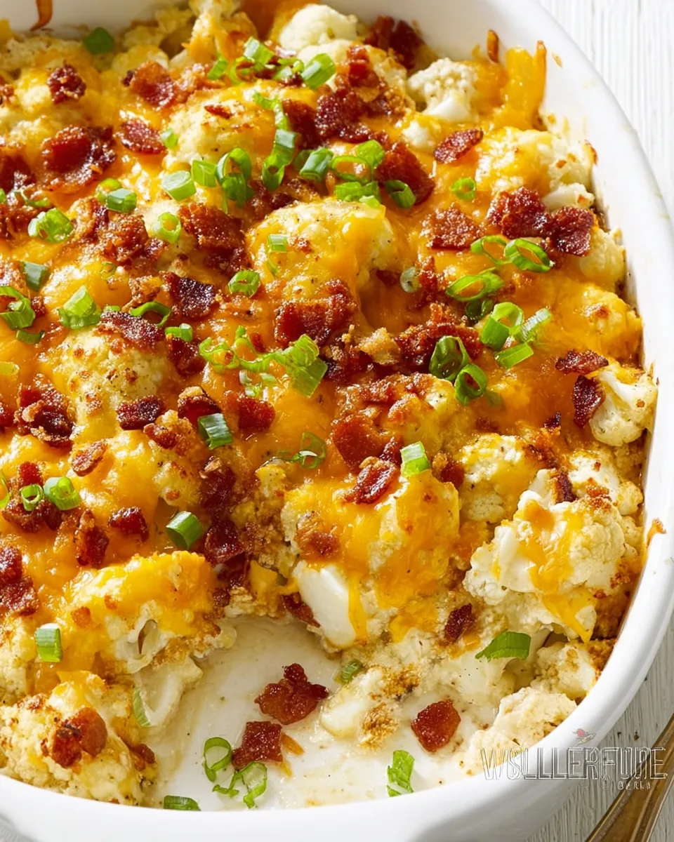 Easy Cheesy Loaded Cauliflower Bake: Quick & Simple!